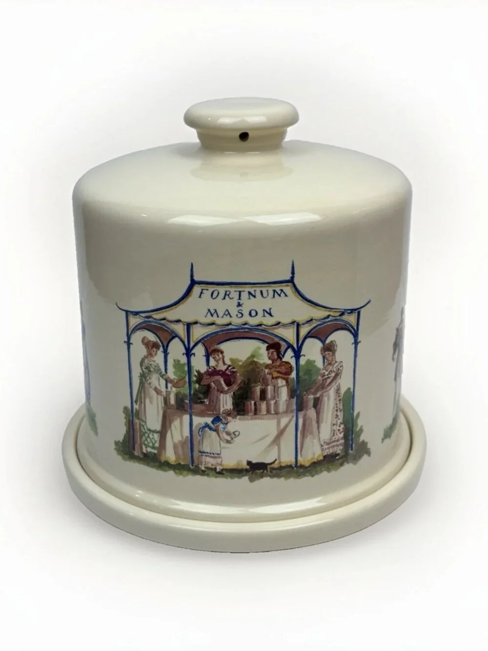 🧀 Vintage Fortnum & Mason Cheese Dome Underplate Piccadilly London England